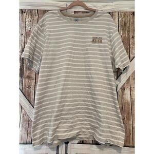 Men's beige and white striped sz XL Hurley t shirt #279